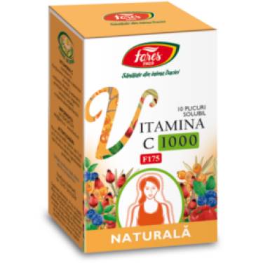 Vitamina C 1000 Naturala 10 plicuri solubile*5 gr