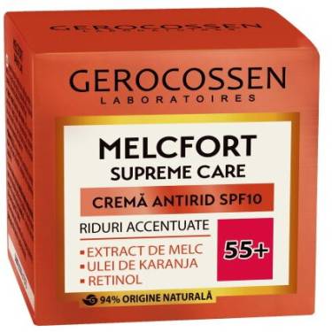 Crema antirid riduri accentuate 55+ SPF10 Melcfort Supreme Care 50 ml